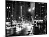 Urban Street View on Avenue of the Americas by Night-Philippe Hugonnard-Mounted Art Print