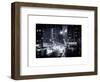 Urban Street View on Avenue of the Americas by Night-Philippe Hugonnard-Framed Art Print