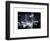 Urban Street View on Avenue of the Americas by Night-Philippe Hugonnard-Framed Art Print