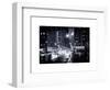 Urban Street View on Avenue of the Americas by Night-Philippe Hugonnard-Framed Art Print