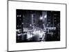 Urban Street View on Avenue of the Americas by Night-Philippe Hugonnard-Mounted Art Print