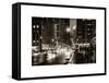 Urban Street View on Avenue of the Americas by Night-Philippe Hugonnard-Framed Stretched Canvas