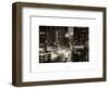 Urban Street View on Avenue of the Americas by Night-Philippe Hugonnard-Framed Art Print