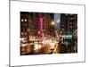 Urban Street View on Avenue of the Americas by Night-Philippe Hugonnard-Mounted Art Print