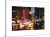 Urban Street View on Avenue of the Americas by Night-Philippe Hugonnard-Stretched Canvas