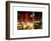 Urban Street View on Avenue of the Americas by Night-Philippe Hugonnard-Framed Art Print