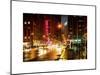 Urban Street View on Avenue of the Americas by Night-Philippe Hugonnard-Mounted Art Print