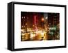 Urban Street View on Avenue of the Americas by Night-Philippe Hugonnard-Framed Stretched Canvas