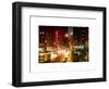 Urban Street View on Avenue of the Americas by Night-Philippe Hugonnard-Framed Art Print