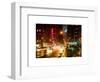 Urban Street View on Avenue of the Americas by Night-Philippe Hugonnard-Framed Art Print