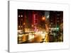 Urban Street View on Avenue of the Americas by Night-Philippe Hugonnard-Stretched Canvas