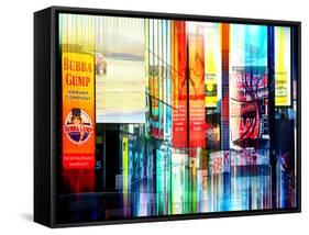 Urban Stretch Series - Advertising Signs Times Square - Manhattan - New York-Philippe Hugonnard-Framed Stretched Canvas