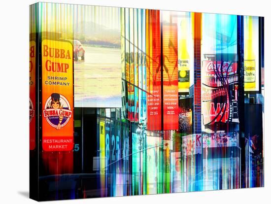 Urban Stretch Series - Advertising Signs Times Square - Manhattan - New York-Philippe Hugonnard-Stretched Canvas