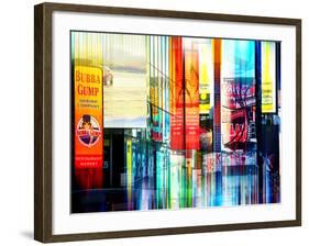 Urban Stretch Series - Advertising Signs Times Square - Manhattan - New York-Philippe Hugonnard-Framed Photographic Print