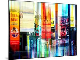 Urban Stretch Series - Advertising Signs Times Square - Manhattan - New York-Philippe Hugonnard-Mounted Photographic Print