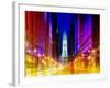 Urban Stretch Series - City Hall and Avenue of the Arts by Night - Philadelphia - Pennsylvania-Philippe Hugonnard-Framed Photographic Print