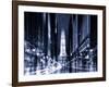 Urban Stretch Series - City Hall and Avenue of the Arts by Night - Philadelphia - Pennsylvania-Philippe Hugonnard-Framed Photographic Print