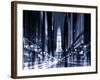 Urban Stretch Series - City Hall and Avenue of the Arts by Night - Philadelphia - Pennsylvania-Philippe Hugonnard-Framed Photographic Print