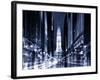 Urban Stretch Series - City Hall and Avenue of the Arts by Night - Philadelphia - Pennsylvania-Philippe Hugonnard-Framed Photographic Print