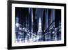 Urban Stretch Series - City Hall and Avenue of the Arts by Night - Philadelphia-Philippe Hugonnard-Framed Photographic Print