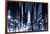 Urban Stretch Series - City Hall and Avenue of the Arts by Night - Philadelphia-Philippe Hugonnard-Framed Photographic Print