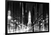 Urban Stretch Series - City Hall and Avenue of the Arts by Night - Philadelphia-Philippe Hugonnard-Framed Photographic Print