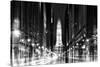 Urban Stretch Series - City Hall and Avenue of the Arts by Night - Philadelphia-Philippe Hugonnard-Stretched Canvas