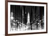 Urban Stretch Series - City Hall and Avenue of the Arts by Night - Philadelphia-Philippe Hugonnard-Framed Photographic Print