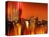 Urban Stretch Series, Fine Art, Newyorker, Manhattan by Night, New York, United States-Philippe Hugonnard-Stretched Canvas