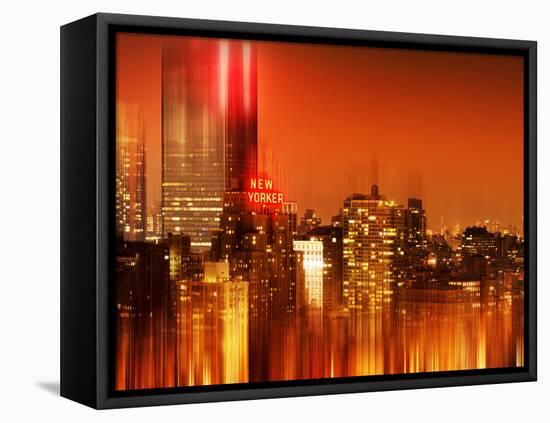 Urban Stretch Series, Fine Art, Newyorker, Manhattan by Night, New York, United States-Philippe Hugonnard-Framed Stretched Canvas