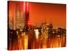 Urban Stretch Series, Fine Art, Newyorker, Manhattan by Night, New York, United States-Philippe Hugonnard-Stretched Canvas