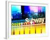 Urban Stretch Series, Fine Art, Subway, Colors, Times Square, Manhattan, New York City, US-Philippe Hugonnard-Framed Photographic Print