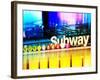 Urban Stretch Series, Fine Art, Subway, Colors, Times Square, Manhattan, New York City, US-Philippe Hugonnard-Framed Photographic Print