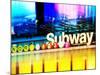 Urban Stretch Series, Fine Art, Subway, Colors, Times Square, Manhattan, New York City, US-Philippe Hugonnard-Mounted Photographic Print