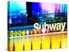 Urban Stretch Series, Fine Art, Subway, Colors, Times Square, Manhattan, New York City, US-Philippe Hugonnard-Stretched Canvas