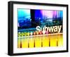 Urban Stretch Series, Fine Art, Subway, Colors, Times Square, Manhattan, New York City, US-Philippe Hugonnard-Framed Premium Photographic Print