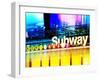 Urban Stretch Series, Fine Art, Subway, Colors, Times Square, Manhattan, New York City, US-Philippe Hugonnard-Framed Premium Photographic Print