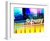 Urban Stretch Series, Fine Art, Subway, Colors, Times Square, Manhattan, New York City, US-Philippe Hugonnard-Framed Photographic Print