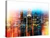 Urban Stretch Series - Landscape of London at Nightfall - UK-Philippe Hugonnard-Stretched Canvas
