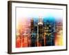 Urban Stretch Series - Landscape of London at Nightfall - UK-Philippe Hugonnard-Framed Photographic Print