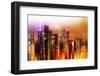 Urban Stretch Series - Landscape of Manhattan at Night - New York-Philippe Hugonnard-Framed Photographic Print