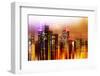 Urban Stretch Series - Landscape of Manhattan at Night - New York-Philippe Hugonnard-Framed Photographic Print