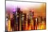 Urban Stretch Series - Landscape of Manhattan at Night - New York-Philippe Hugonnard-Mounted Photographic Print