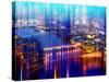 Urban Stretch Series - London with St. Paul's Cathedral and River Thames at Night - UK-Philippe Hugonnard-Stretched Canvas