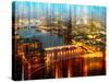 Urban Stretch Series - London with St. Paul's Cathedral and River Thames at Night - UK-Philippe Hugonnard-Stretched Canvas