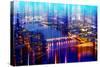 Urban Stretch Series - London with St. Paul's Cathedral and River Thames at Night-Philippe Hugonnard-Stretched Canvas