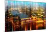 Urban Stretch Series - London with St. Paul's Cathedral and River Thames at Night-Philippe Hugonnard-Mounted Photographic Print