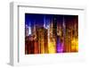 Urban Stretch Series - Manhattan and Times Square at Night - 42nd Street - New York-Philippe Hugonnard-Framed Photographic Print