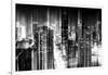 Urban Stretch Series - Manhattan and Times Square at Night - 42nd Street - New York-Philippe Hugonnard-Framed Photographic Print