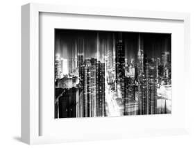 Urban Stretch Series - Manhattan and Times Square at Night - 42nd Street - New York-Philippe Hugonnard-Framed Photographic Print